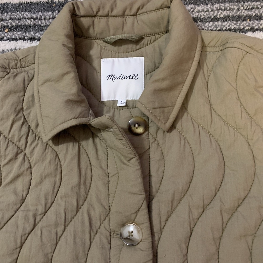 Madewell Quilted Belrose Shirt Jacket Women's Size Medium - Picture 2 of 7